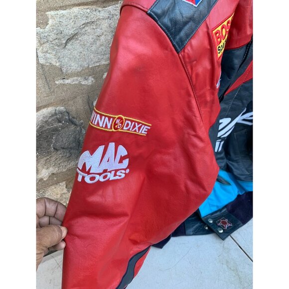 JH Design VTG Men's Jacket Roush Racing NASCAR Cummins Valvoline Large USA Made - Picture 3 of 16